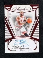 2023-24 Panini Flawless Flawless Auto Ruby 5/15 Carlos Boozer #FA-CBC Auto 3d3