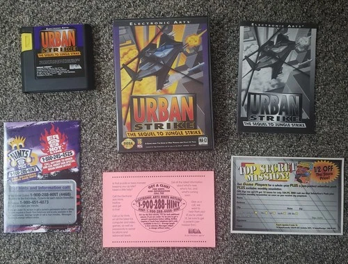 Vintage Urban Strike Sega Genesis (Complete and Tested)  *EXCELLENT CONDITION*