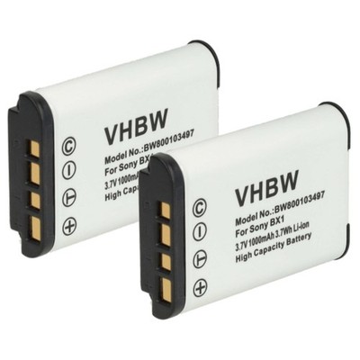 2x Akku für Sony Cybershot DSC-RX100M5 DSC-RX100M5A DSC-RX100M4 1000mAh 3,6V
