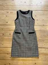 Boden Tweed Shift Dress, UK12, New Without Tags, Houndstooth Tweed From Moon