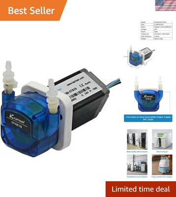 #ad Kamoer KPHM100 small life high precision low flow peristaltic pump 24V stepp... $53.99