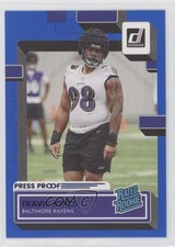 2022 Panini Donruss Rated Rookie Press Proof Blue Travis Jones #384 0h6h