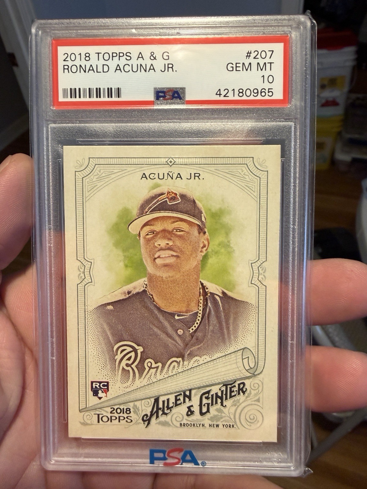 2018 Topps Allen & Ginter Ronald Acuna Jr psa 10 RC Atlanta Braves