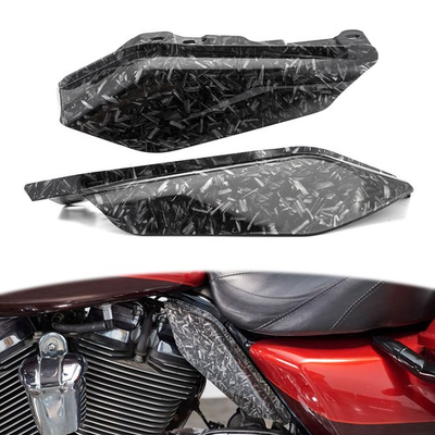 #ad #ad Carbon Fiber Mid Frame Air Deflectors ABS Plastic For Harley Touring Trike 09 25 $45.99