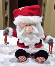 Gemmy Animated Santa Claus Plush Christmas Moves Sings 11"H x 6.5" W x 7" D
