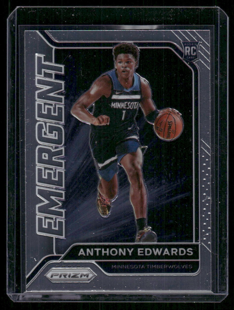 2020-21 Panini Prizm #3 Anthony Edwards Emergent