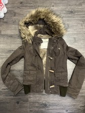 Size Kids L Brown Abercrombie  Fitch Fur Hood And Fur Lined Jacket