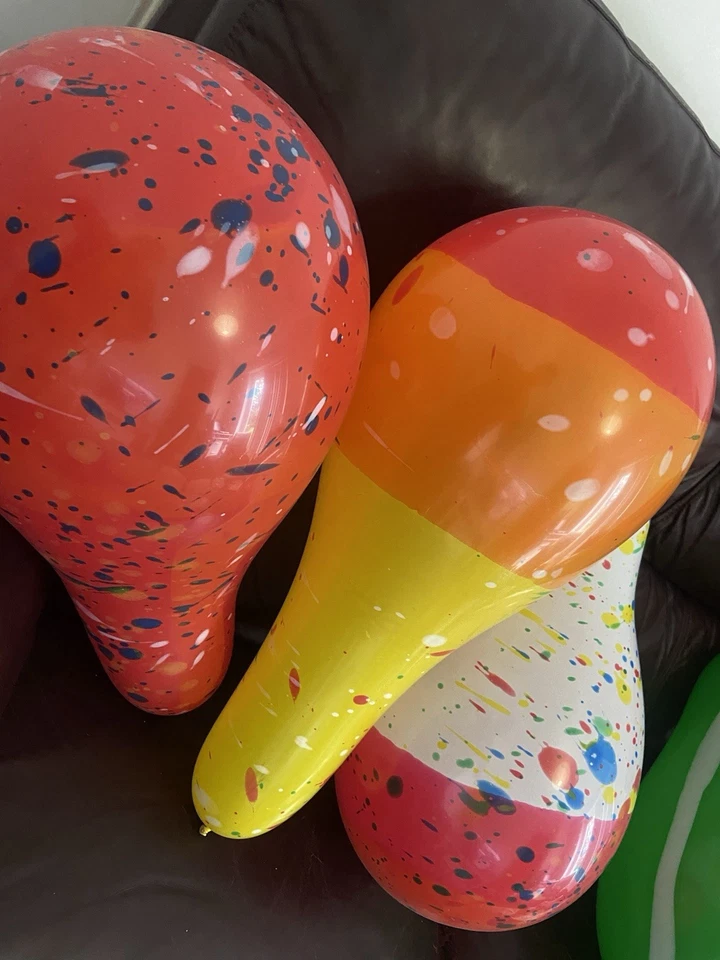 Pack de 10x Globos Tipo-D, 16-18” infl 6” un infl, Globo Manzana Único Indio Foto 4 de 4