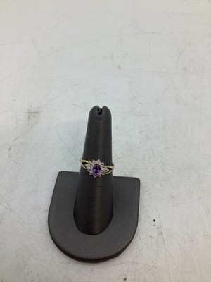 Child's Purple Stone Ring - 10K 2-Tone Gold - 1.4g Size: 6.5 (GO1065 (GO1065852)