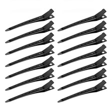 40 Pcs Duck Bill Clips, 3.5 Inch Hair Clips for Women, Rustproof Metal Black