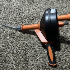 Drain Auger 25ft 1/4in Drum Plumbing Drain Snake Clog Remover Autofeed