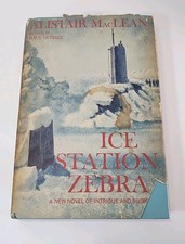Ice Station Zebra by Alistair MacLean HC DJ 1963 Doubleday Book Club Edition Vtg