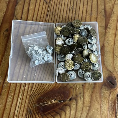 #ad #ad Jeans Button 48 Metal Replacement Jeans Buttons Kits Tack Snap Buttons $10.00
