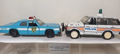 MATCHBOX LESNEY, SUPERKINGS , PLYMOUTH & RANGE ROVER POLICE VEHICLES ,  c1979-88