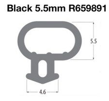 Reddiplex Bubble Gasket uPVC Window & Door Rubber Seal, (Sold Per Metre)