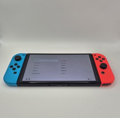 Nintendo Switch OLED Konsole Rot/Blau | top Zustand | voll funktionstüchtig 