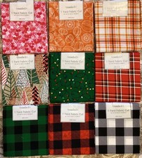 Seasonal Patterns Fabric Remnants Lot - FREE SHIPPING