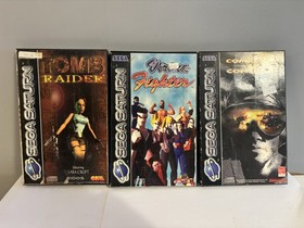 Sega Saturn Games Bundle 5 Retro; Tomb Raider, Comand & Conquer, Loaded etc