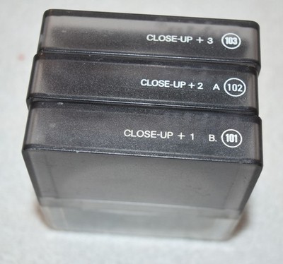 Cokin A Series Close Up Lens Filter Set COEF +1 +2 +3 B-101 A-102 A-103  w/cases