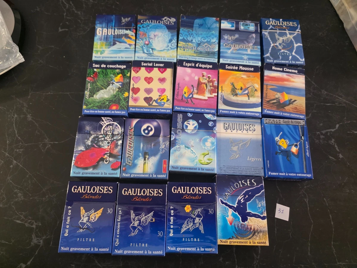 Paquet Rare Cigarettes GAULOISES Vert Dénicotinisé French Pack