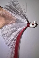 3 Pack BULLHEAD Snook White Flare Hawk Jigs Flair  Weight+Hook Choice T&A JIGS