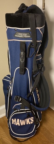 Ping Voyage Golf Bag Stand Carry Dual Strap Team Blue 4 Way Divider 5 Pkt - Picture 3 of 18