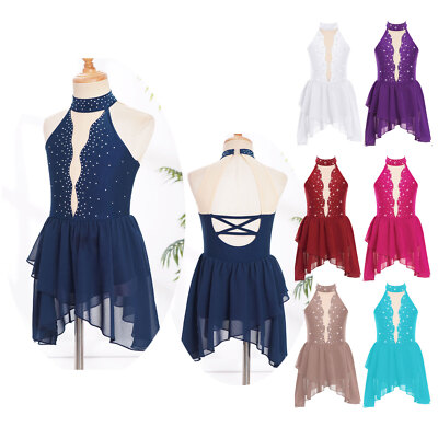 Kinder Mädchen Trikot Tänzer Tanzkleidung Professional Kleid Contemporary Tanz