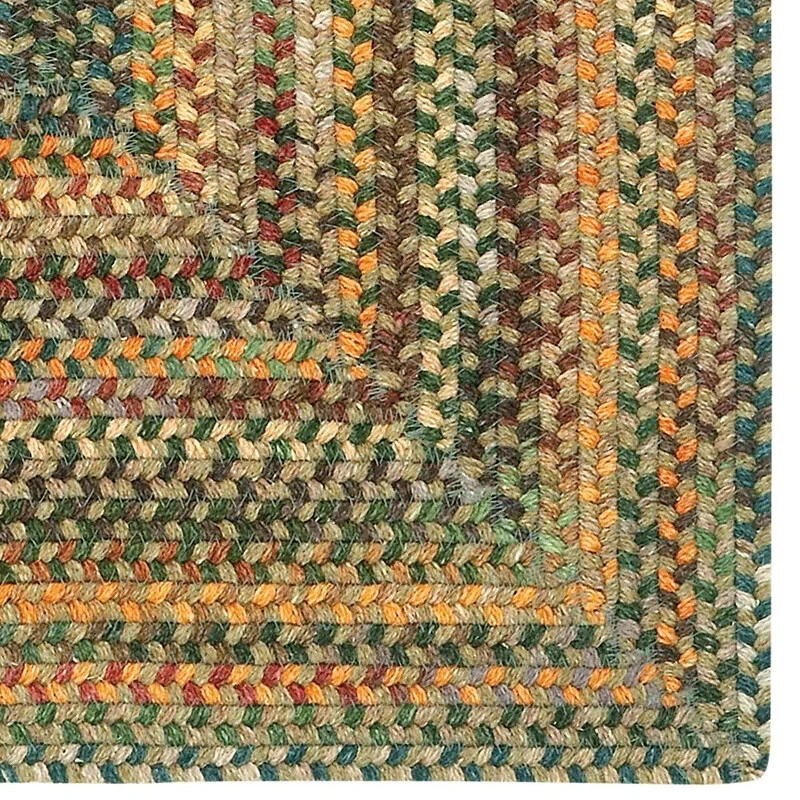 Capel Rugs American Classic Tan Multi Wool Blend Country Braided Rectangle Rug - Image 2 of 4