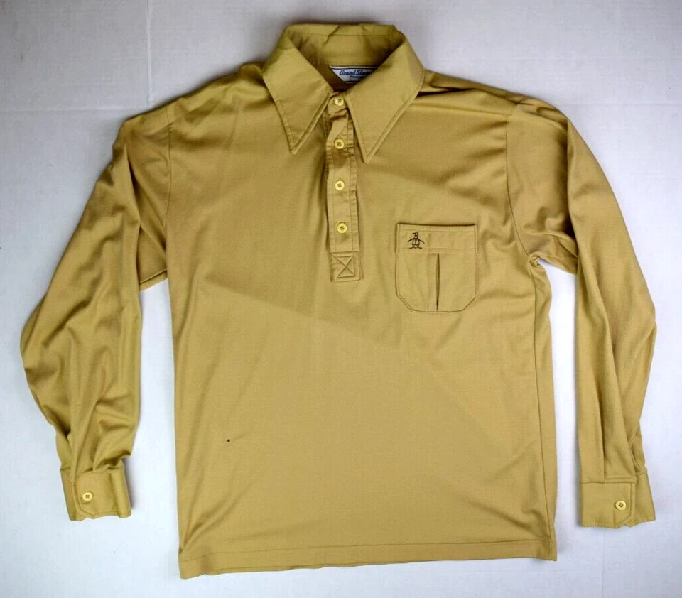 Camisa Penguin De Colección Grand Slam Munsingwear Talla M Años 70 LS Polo Nylon Foto 2 de 4