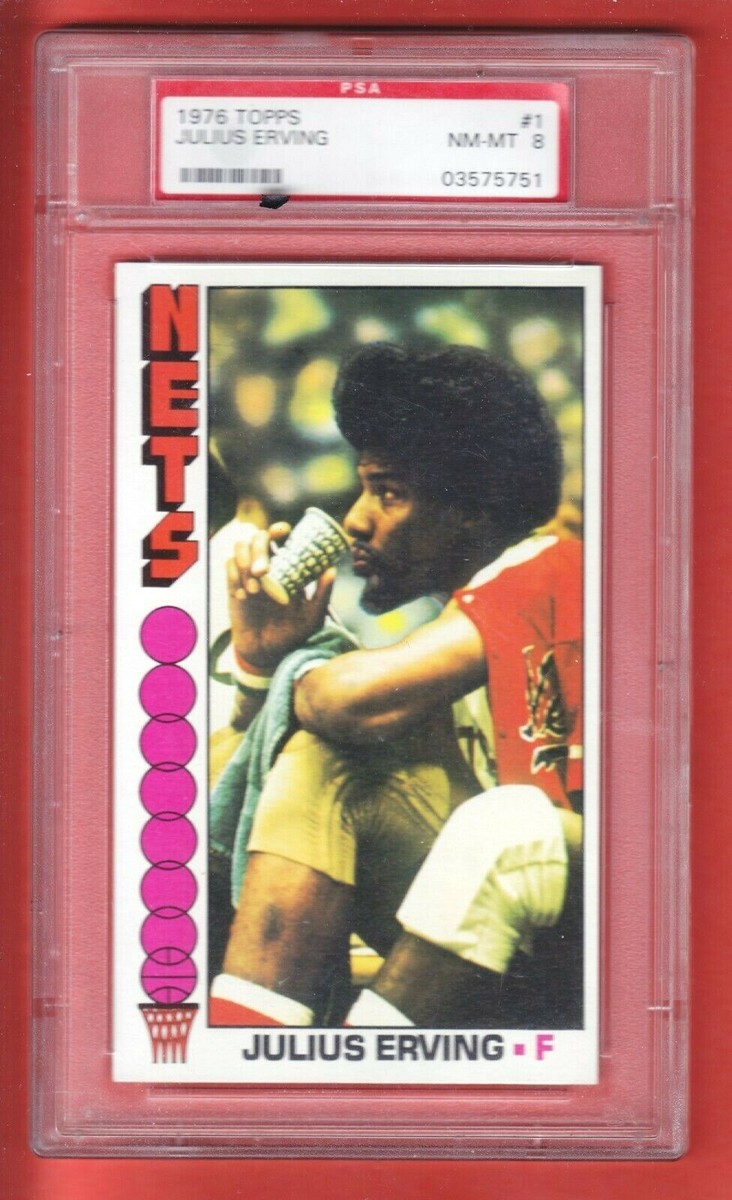 1976 TOPPS BASKETBALL #1 JULIUS ERVING 76ERS PSA 8 | eBay