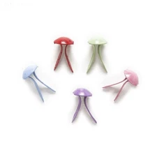 Metal Fastener Brad 100Pcs Round Brads Embellishment Scrapbook DIY Rivets 9x5mm