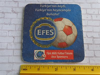 Beer Coaster ~  Anadolu Efes ~ Istanbul, Turkey ~ Soccer Footbal Futbol Sponsor