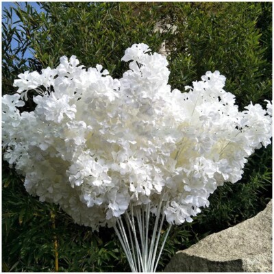 10x100cm Künstliche Kirschblüten Blumen Seide Sakura Zweige für Hochzeit