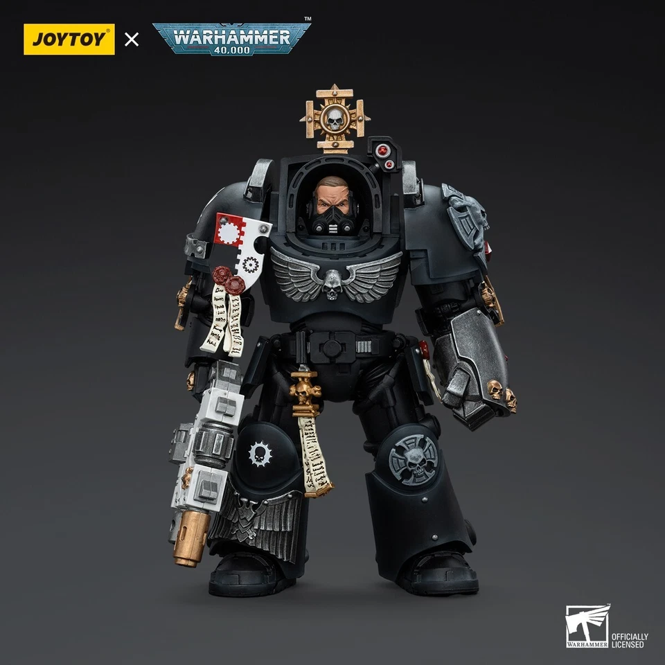 Figura de acción JOYTOY 1/18 Warhammer 40K Iron Hands Captain in Terminator Armour Foto 3 de 4
