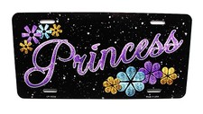 Princess Queen Diva Metal Car Novelty License Plate Auto Tag Princess Queen Diva Metal Car Novelty License Plate Auto Tag