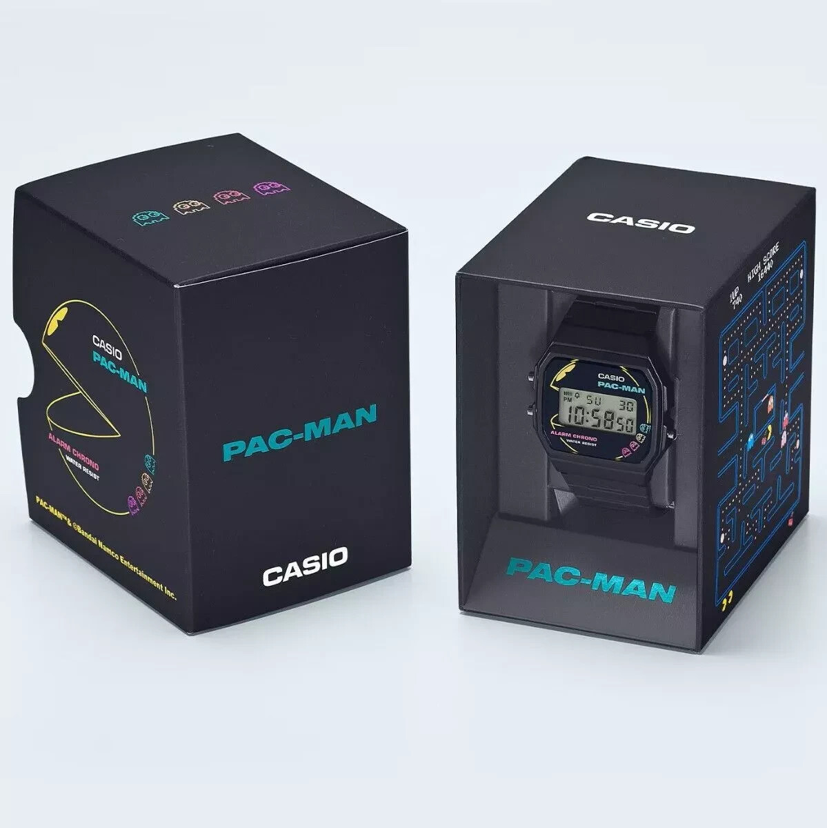 CASIO QUARTZ  F-91WPC-1AJR Pac-Man collaboration model F-91 Quartz Digital Black