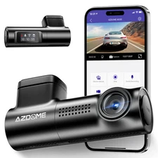 AZDOME 1080P FHD Dash Cam for Cars WiFi Voice Control Night Vision G-Sensor