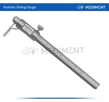 Krekeler Sliding Caliper Round Gauge Dental Instrument Implantology