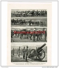 British Artillary, Book Illustration (Print), c1907