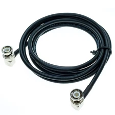 BNC male right angle to BNC male angle plug connector lot RF Cable Coax RG58