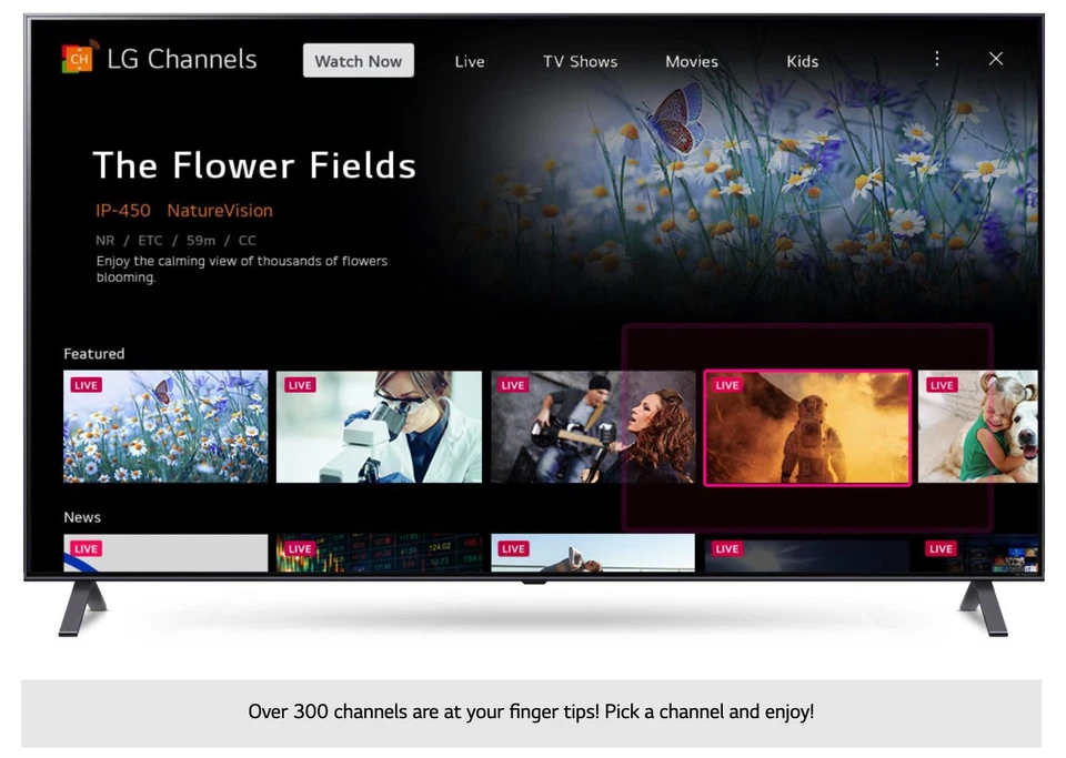 iDOME 43 Inch Smart WebOS TV WiFi Freeview 2K FHD Frameless 3 HDMI 2USB 220V UK - Image 2 of 4