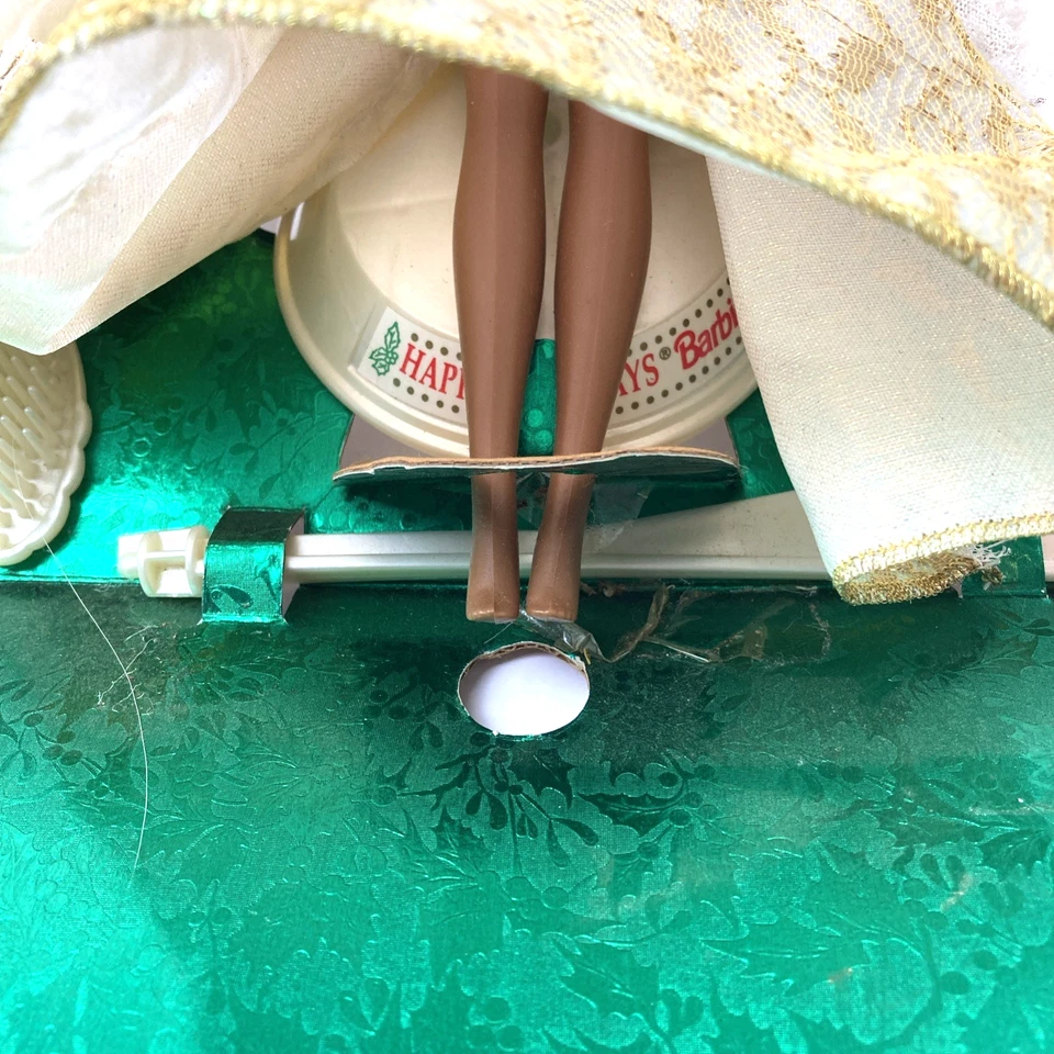 Muñeca Barbie afroamericana vintage Happy Holidays edición especial 1994 Foto 3 de 4