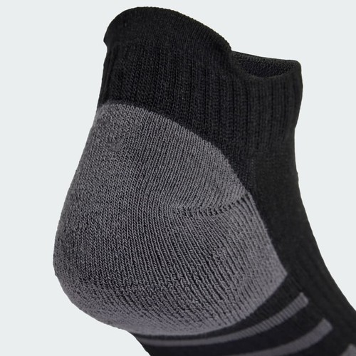 adidas Essentials CLIMACOOL Cushioned Sports Socks Black Ankle 3 Pairs - Picture 4 of 4