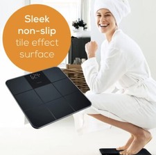 BEURER GS235 Digital Glass Bathroom Scale - Pure Black