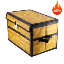 Kids Room Boys Minecraft Game Treasure Chest Multi-Functional Storage Boxes UK
