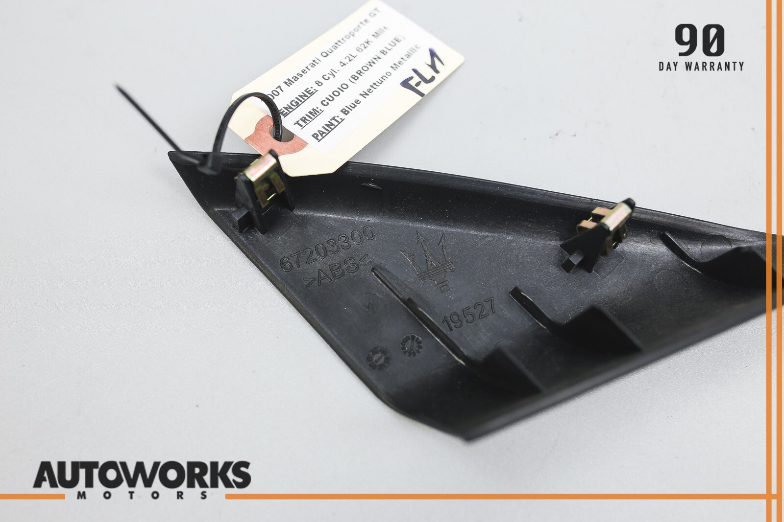 03-13 Maserati Quattroporte M139 Front Left Side Door Corner Trim Panel OEM