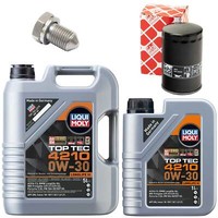 MotoröL Filter Set 4210 0W-30 Liqui Moly 6 Liter + Schraube FüR Audi A4 Avant