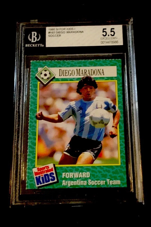 Carte De Collection Sports Illustrated For Kids 1990 – Diego Maradona #163 (Argentine)
