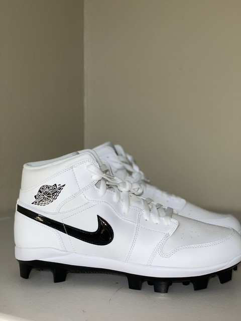 Nike Air Jordan 1 Retro Mens Size 10 Baseball Cleats White Black Av5354-100 for sale online | eBay