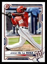 2021 Bowman Draft #BD-2 Jeremy De La Rosa Card Washington Nationals